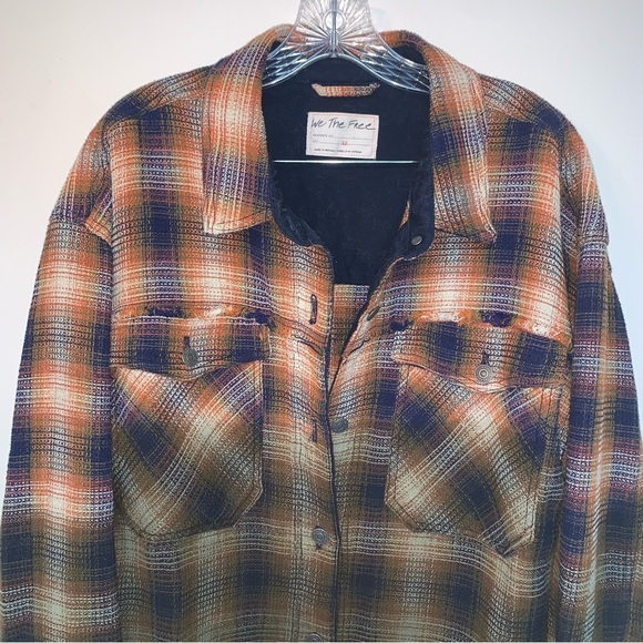We The Free Anneli Plaid Shirt Jacket XL - Picture 10 of 11
